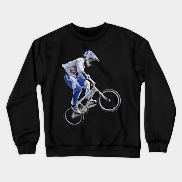 bmx Crewneck Sweatshirt by rickylabellevie